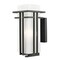 Z-Lite Abbey Outdoor Wall Light, Black & Matte Opal 549M-BK - alternate 1